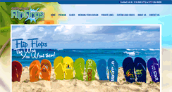 Desktop Screenshot of customlogoflipflops.com